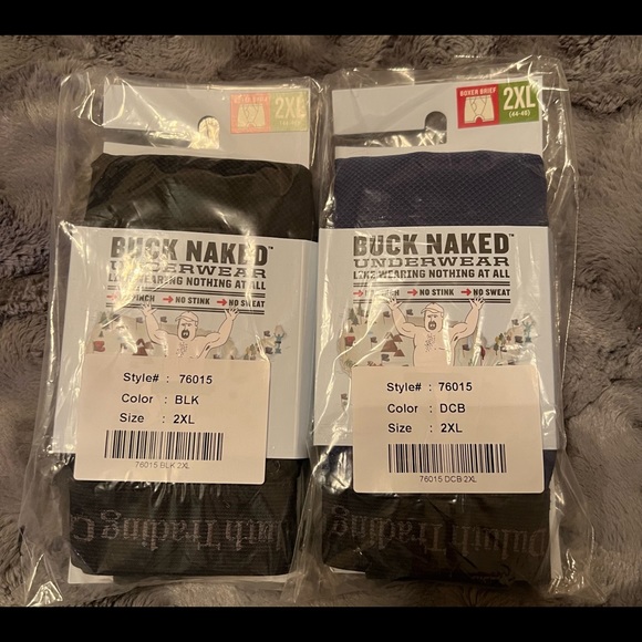 SOLD NWT Duluth Trading Men’s Buck Naked Performance Boxer Briefs 2XL - 2 pairs - Picture 1 of 5
